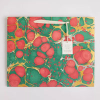 Hand Marbled Gift Bags Large | Christmas Glitz